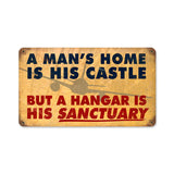Mans Home Hangar Vintage Metal Sign  PTS408