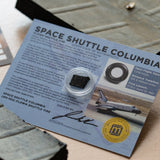 Space Shuttle Tire - Columbia Flown Nose Landing Gear Tire - Card Display