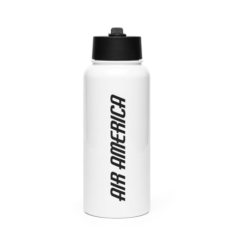 Air America Text Stainless Steel Water Bottle