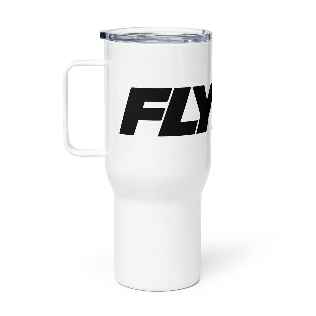 FLYING travel mug with a handle