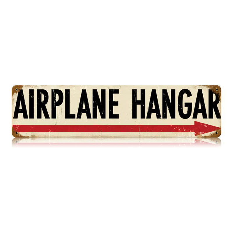 Airplane Hangar Vintage Metal Sign  V483