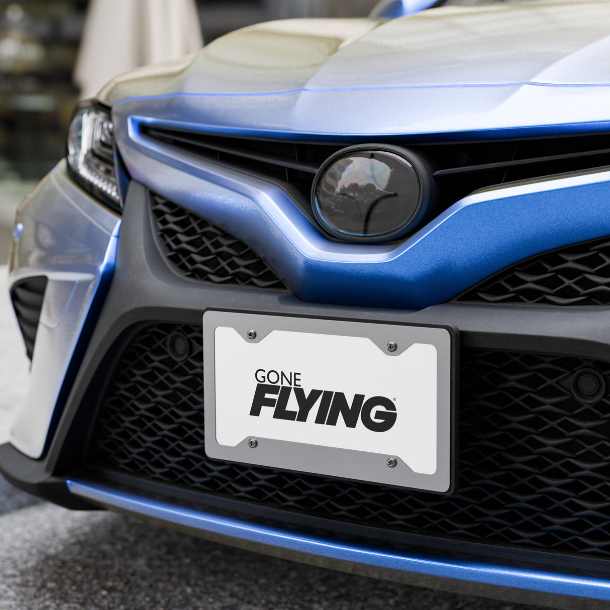 Gone FLYING Vanity Plate